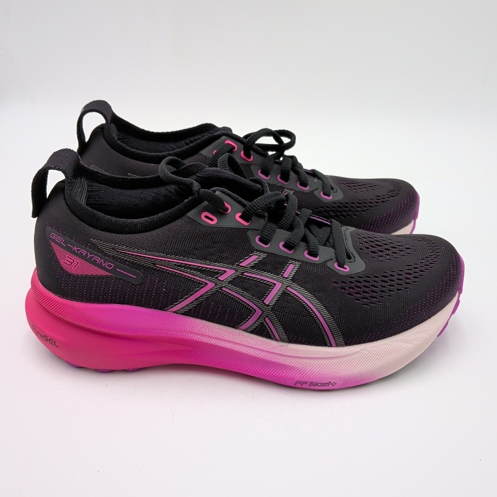 Asics Gel Kayano 31 Women Size 6.5 NEW Running Shoe Black Magenta Red Pink